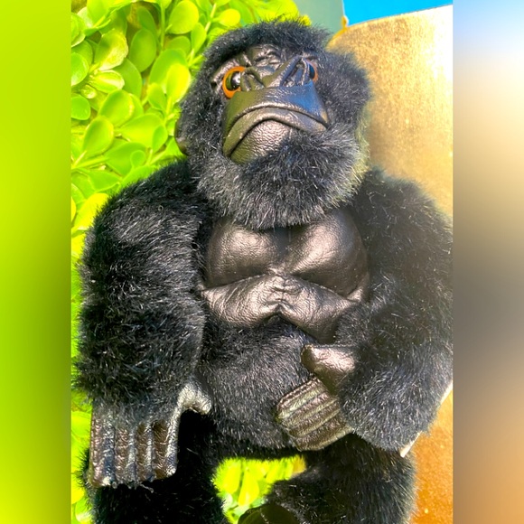 DISNEY STORE NWT VINTAGE 1990s MIGHTY JOE YOUNG BLACK GORILLA BEAN BAG PLUSH - Picture 11 of 13
